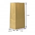 PAPIRNATE VREČKE Z RAVNIM DNOM ZA 25kg 50x14x77cm RJAVA