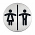 TABLICA PIKTOGRAM WC 83mm DURABLE 492023
