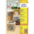 ETIKETE ZWECKFORM OKROGLE RJAVE 60mm L7106-25 25/1