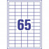 ODLEPLJIVE ETIKETE SOREX 38x21,2 100/1