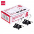 PREGIBNE VZMETNE PAPIRNE SPONKE FOLDBACK 19mm DELI E38565 12/1