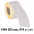 TERMO ETIKETE NORMAL V ROLI 100x150mm 25mm/127mm 500/1