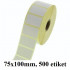 TERMO ETIKETE EKO V ROLI 75x100mm 40mm/105mm 500/1
