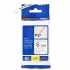 FLEKSIBILEN TRAK ZA NALEPKE BROTHER P-TOUCH LAMINIRAN BEL-ČRN 6mm TZe-FX211
