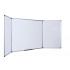 TRIDELNA BELA MAGNETNA TABLA PIŠI BRIŠI BI-OFFICE MAYA TRIO 90x120-240cm