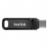 USB KLJUČ USB C&USB 128Gb SANDISK ULTRA DUAL GO 3,2 SDDDC3-128G-G46 ČRN